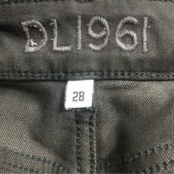 DL1961 Black Skinny Jeans size 28 - Great Condition - Stretch Denim Mid Rise - Picture 7 of 9